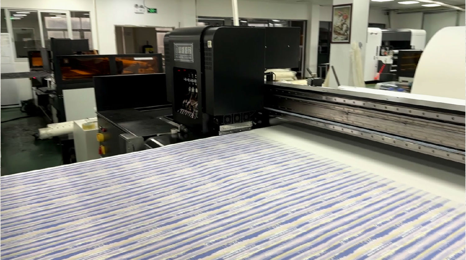 針織物數碼印花打印完畢後圖案變形怎麽辦?